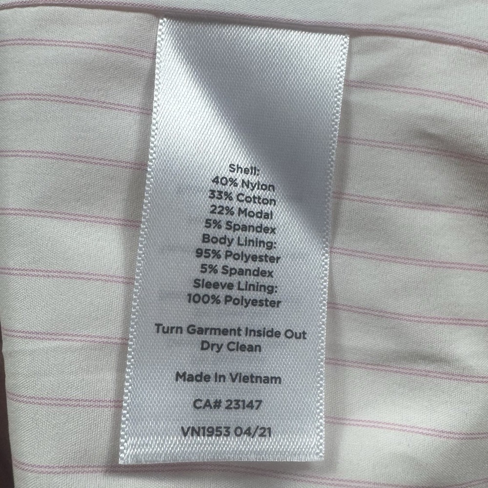 Talbots Blazer Cotton Modal Blend Light Pink 2 Button Jacket Plus Size 20 NEW - Picture 11 of 11